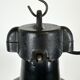 Industrial Black Enamel Factory Lamp with Cast Iron Top, 1960s