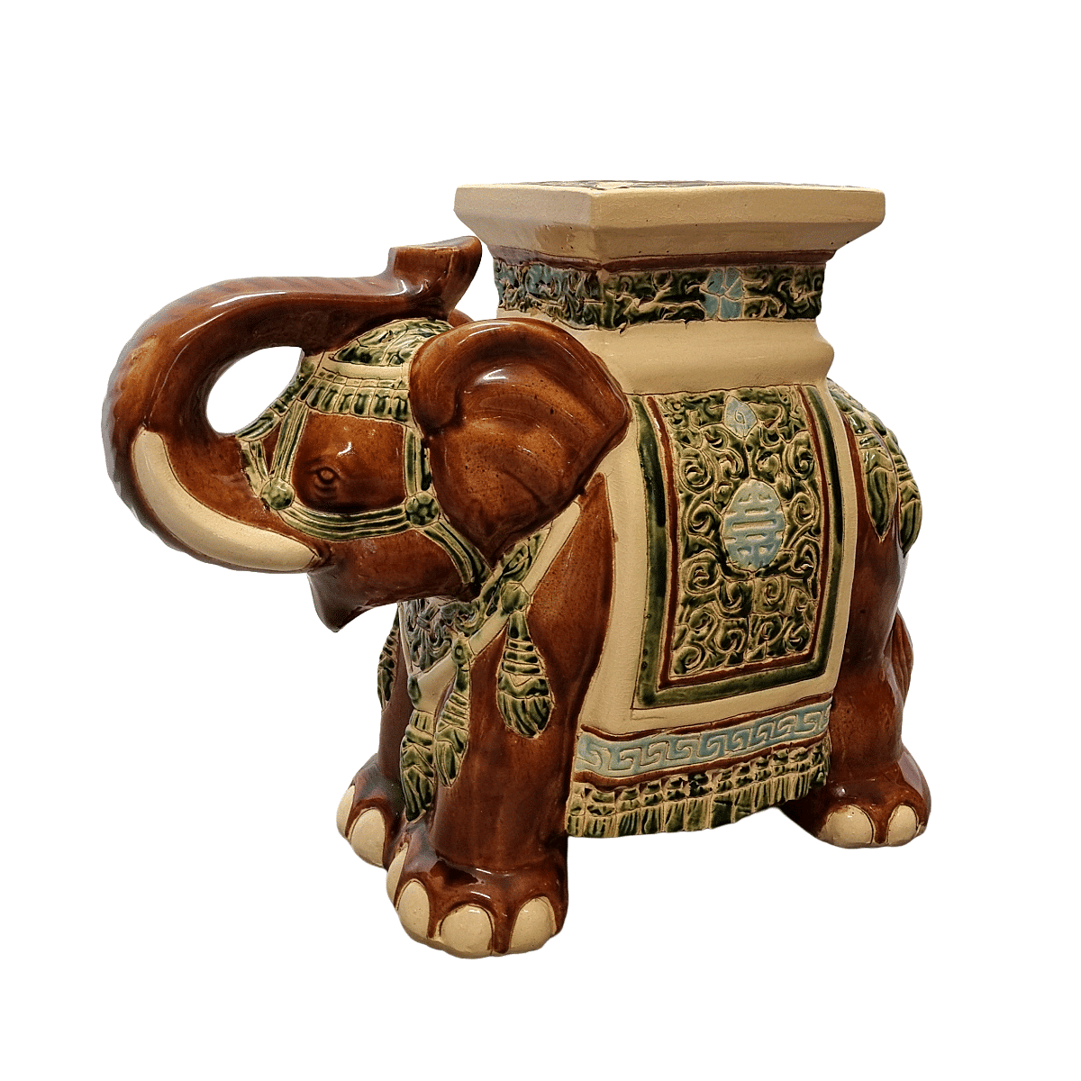 Vintage ceramic elephant from the 1970s