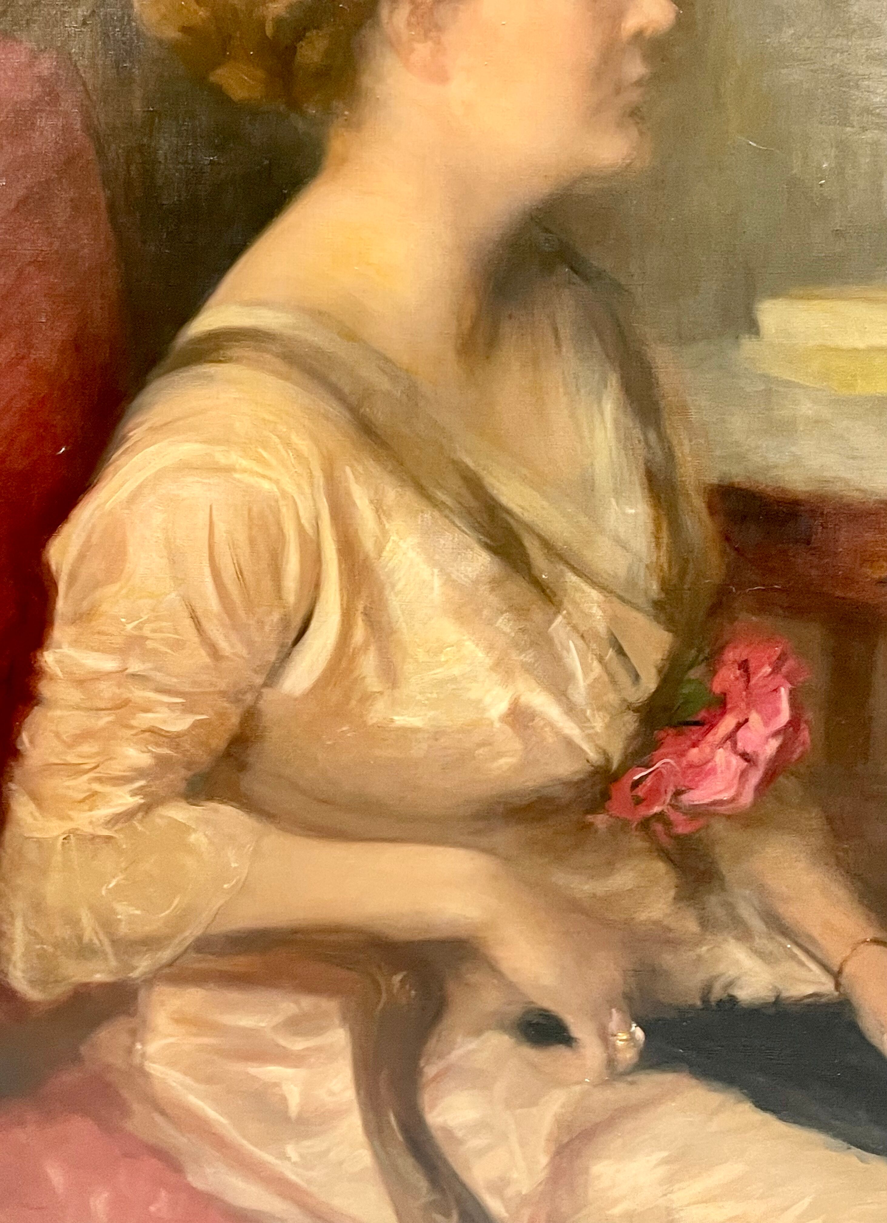 Portrait of a seated woman