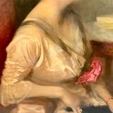 Portrait of a seated woman