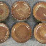 6 stoneware soup plates/bowls