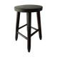 Wooden stool massive dark years 70