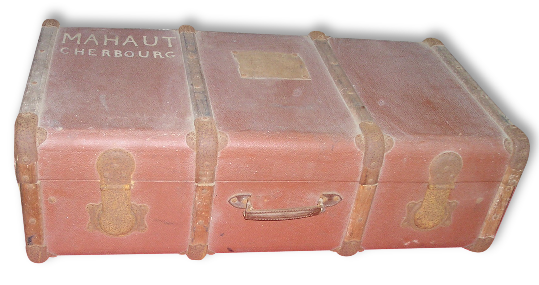 Suitcase old travel trunk to uncommon locks