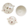 Lot of vintage earthenware shaped pieces, Moulin des Loups & Hamage, “Paul” series