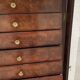 19th century mahogany and veneer cardboard or notary cabinet