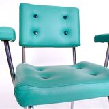 Chrome 1970 vintage lounge chairs s