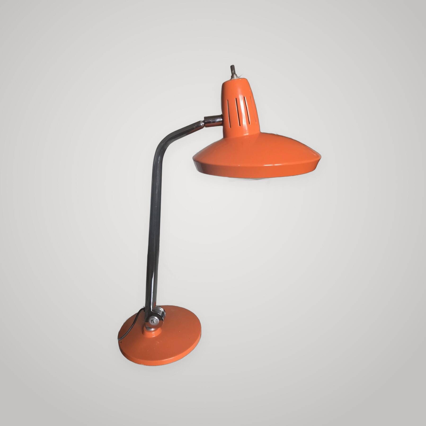 Fase Desk Lamp, Madrid Model Fario 1960 Orange