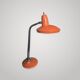 Fase Desk Lamp, Madrid Model Fario 1960 Orange
