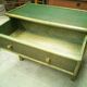 Commode en rotin et cannage