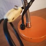 Bedside lamp articulated desk 1960 orange