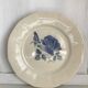 Set of 11 Digoin flat plates, blue rose patterns