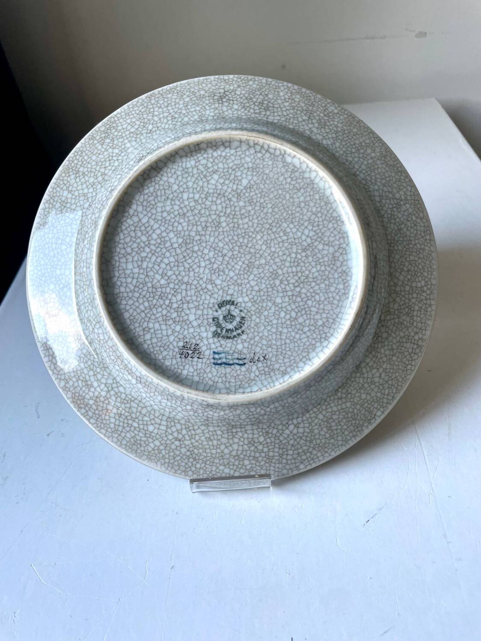 Vide poche en porcelaine craquelée Royal Copenhagen par Thorkild Olsen