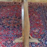 Table vigneronne en bois naturel de noyer diamètre 101 cm