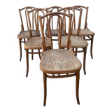 6 Thonet bistro chairs