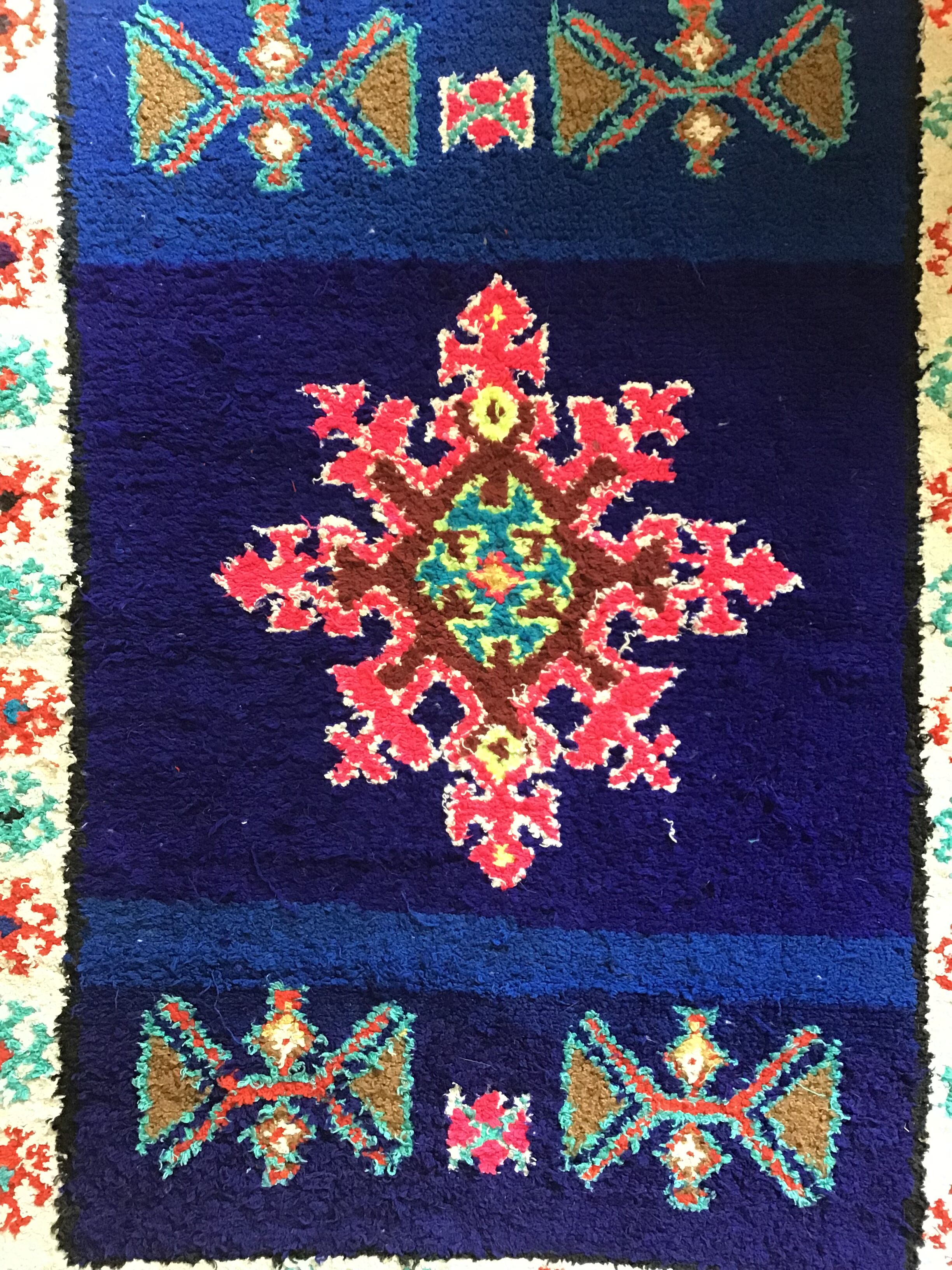 Carpet Azilal vintage, Morocco, years 70 80x120cm