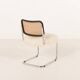 Italian vintage accent chair in long hair sheepskin, 1960s