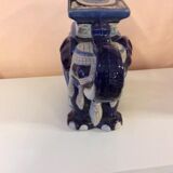 Blue ceramic elephant