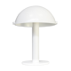 Lampe de table champignon en métal blanc des années 90