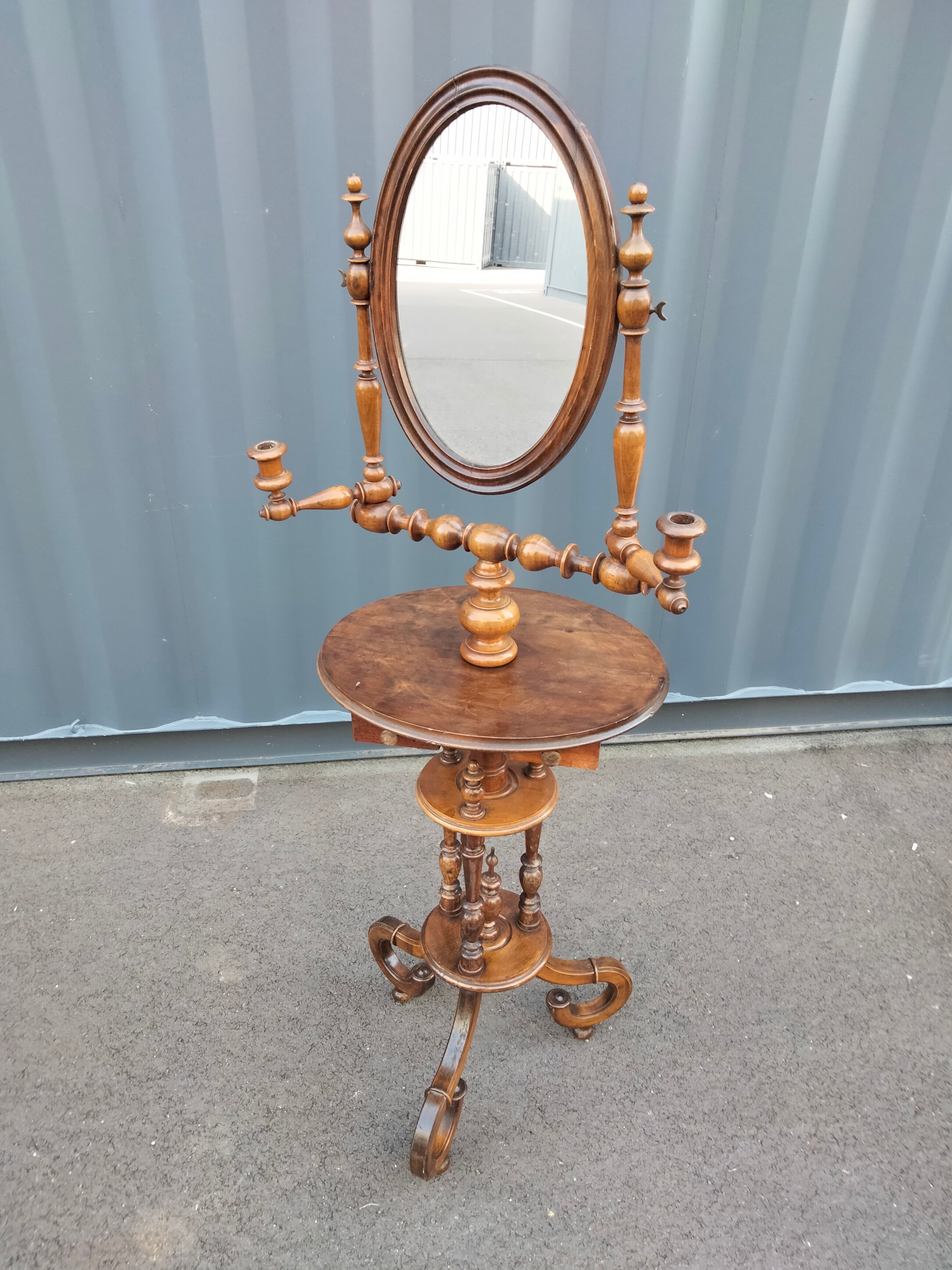 Coiffeuse ancienne meuble de barbier ancien  vintage