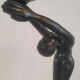 Art Deco woman lamp 72 cm in height
