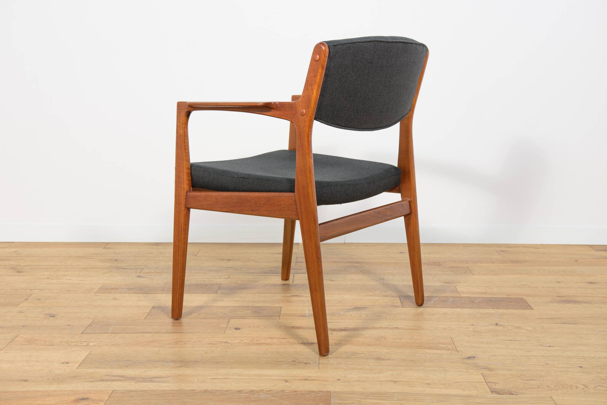 Mid-Century Teak & Leather Armchair by Erik Buck for Ørum Møbelfabrik, Denmark 1960s