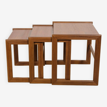 Mid century British Teak Nesting Tables, 1960s, Set of 3