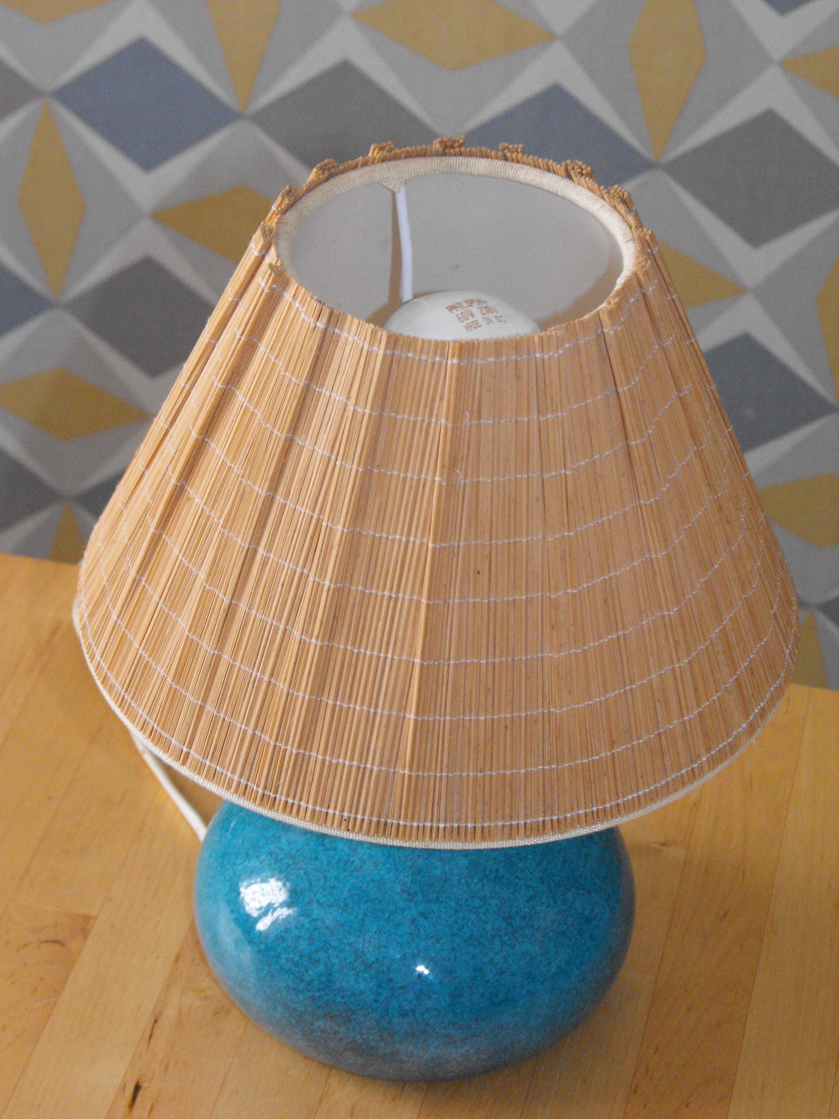 Pair of Ceramic Bedside Lamp 50s-60s .
