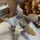 Brass leaf candle holder