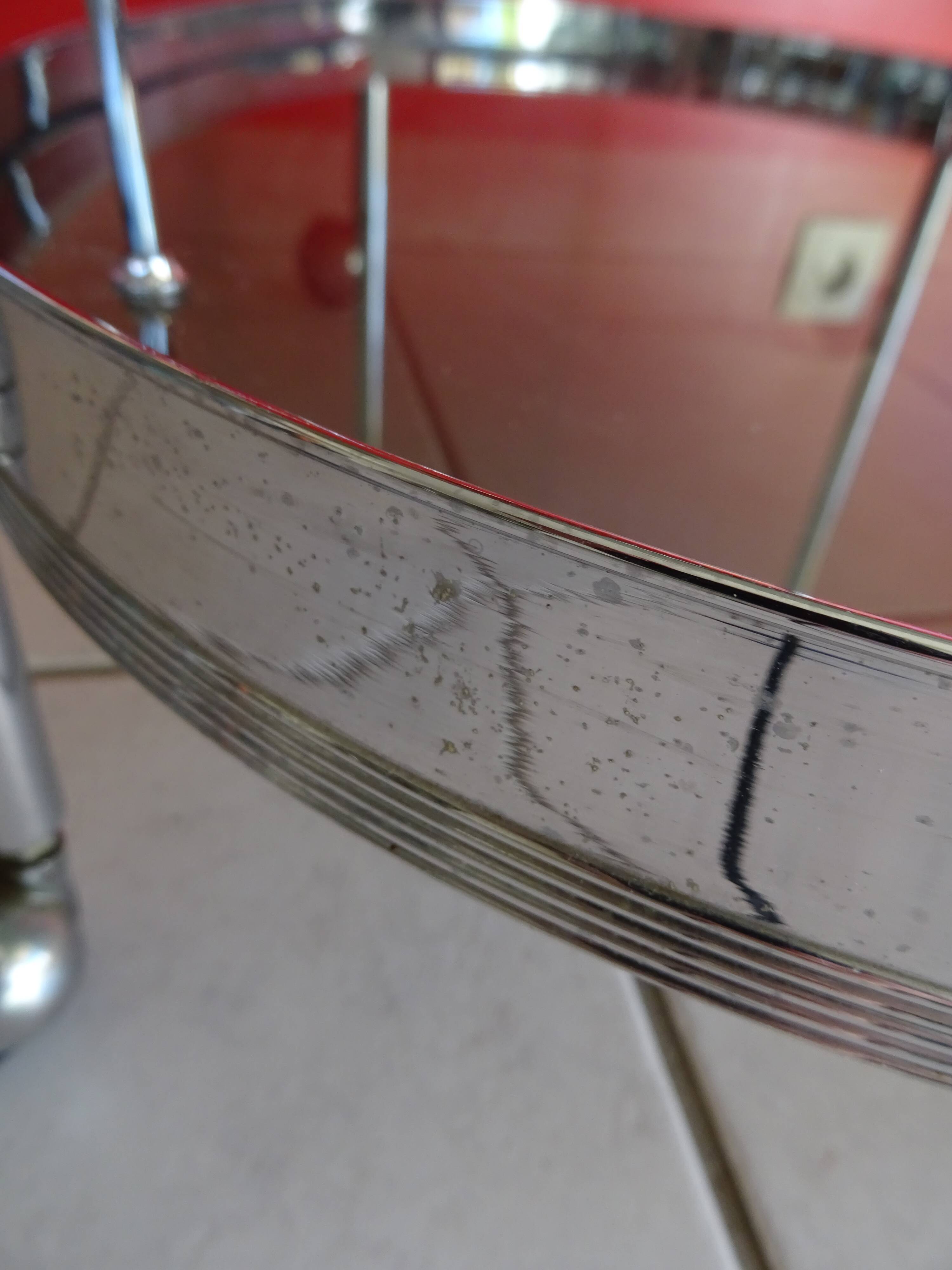 70s design chrome bar trolley