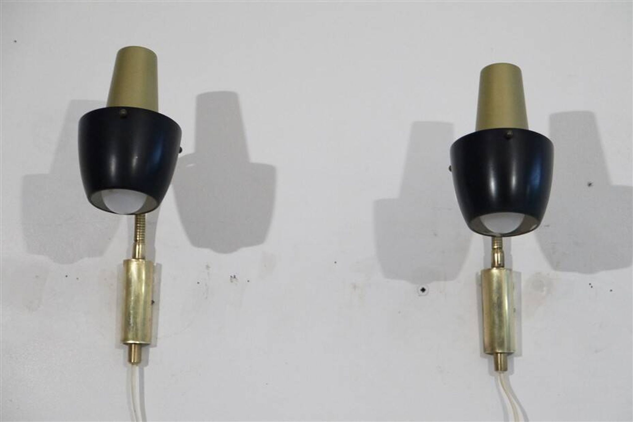 Pair of Scandinavian wall lights 1970