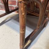 Rattan nesting table