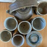 Stoneware coffee service.