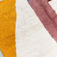 Moroccan Berber carpet beni ouarain ecru with colorful patterns 143x110cm