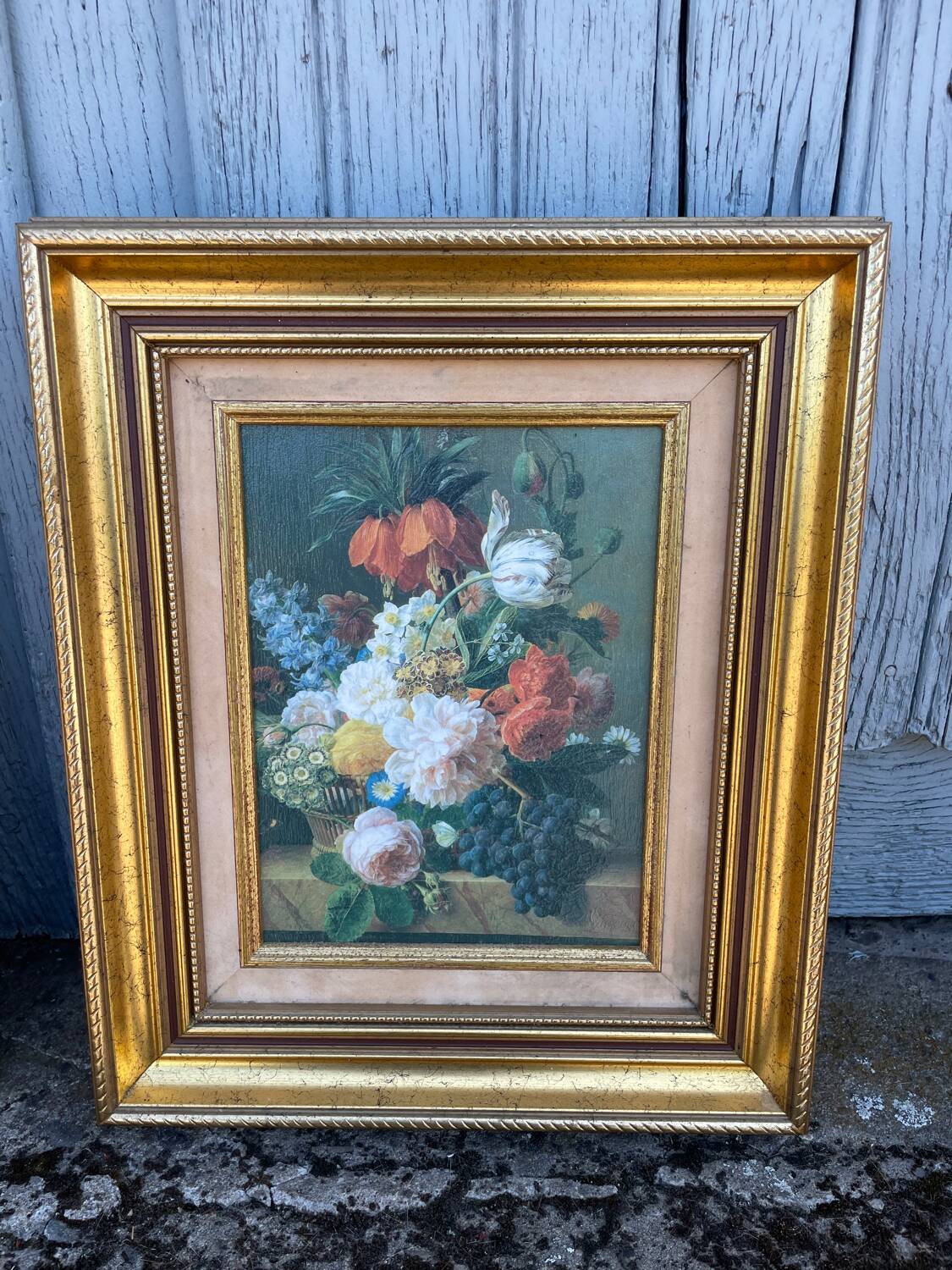 2 Tableaux Bouquet de fleurs en vase signes