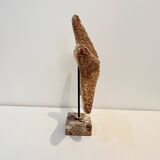 XXL Vintage Natural Starfish on Marble Base Cabinet of Curiosities