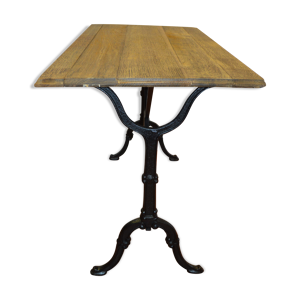 table de bistrot en fonte
