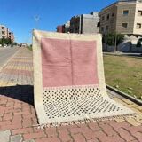 Traditional handwoven Berber rug size 2/3 m