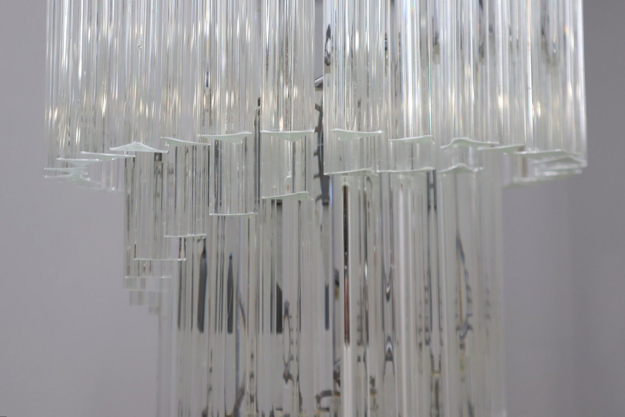 Lustre en verre Venini 4 spirale tredri années 1980