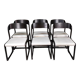 Lot de 6 chaises Baumann traineau