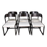 Set of 6 Baumann sled chairs
