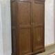 English oak wardrobe from the early 20th century.