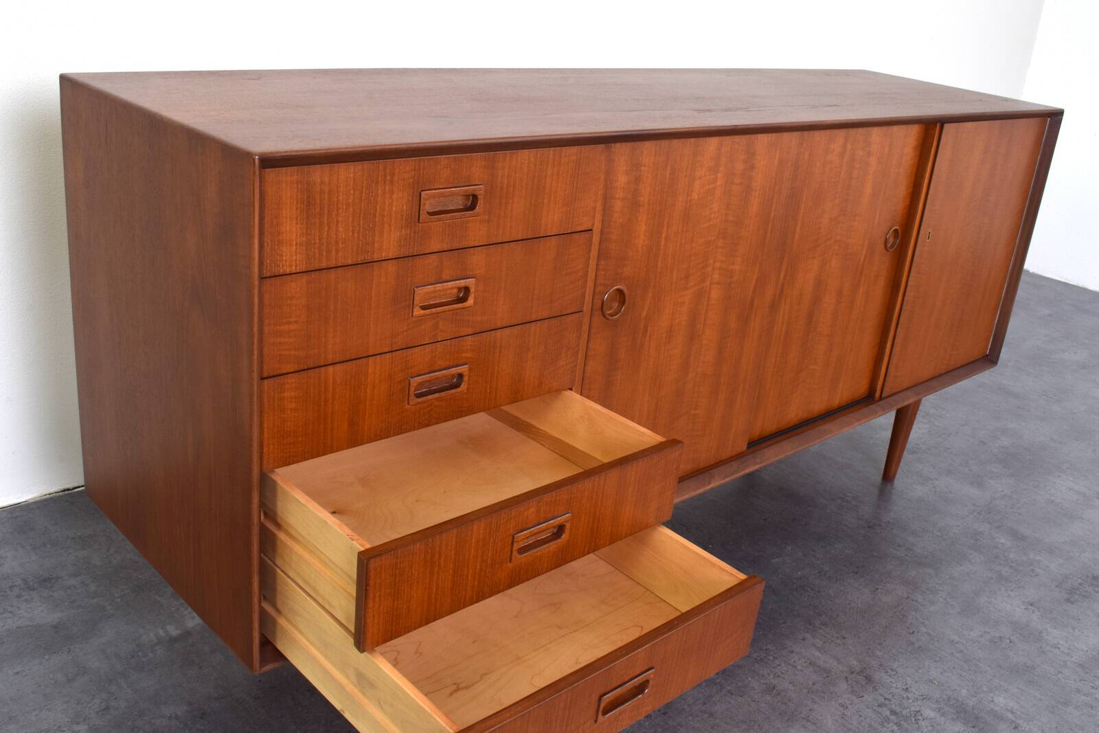 Mid-Century Danish Teak Sideboard, 1960s.