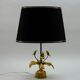 Exclusive Mid-Century Design Brass 'Fleur de Lis' Table Lamp, 1960s