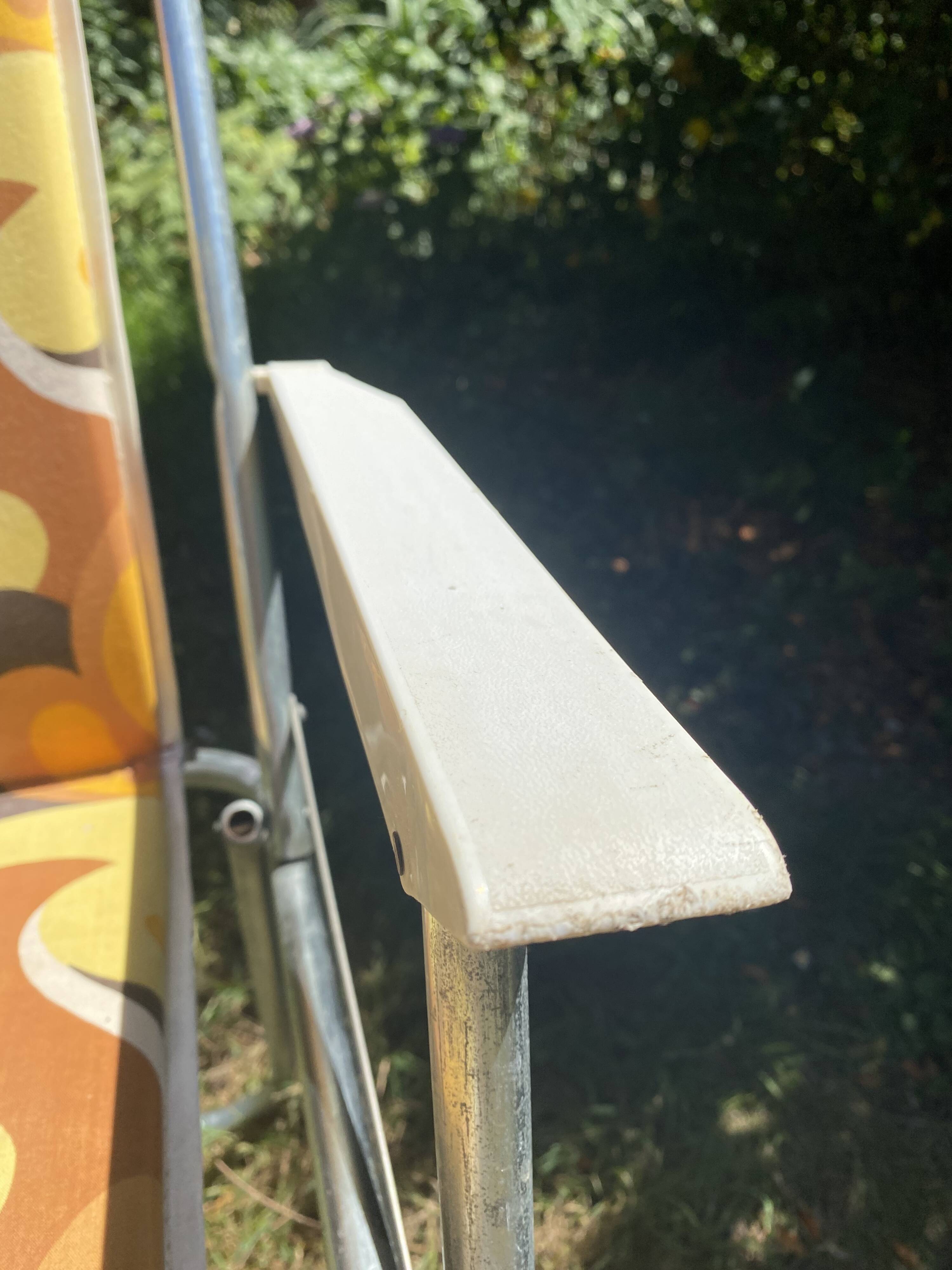 Folding camping chair, 70s garden armchair