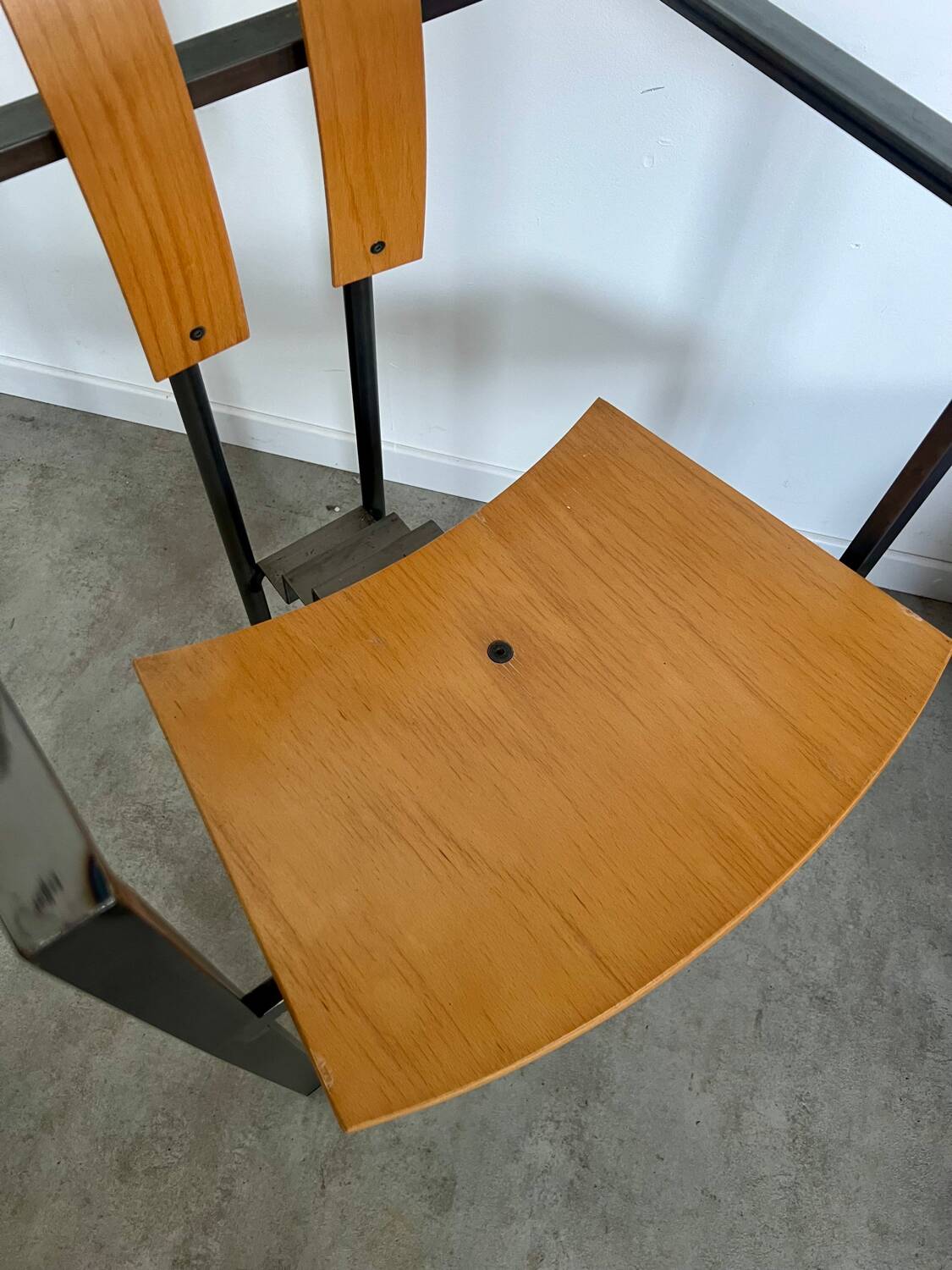4 old raw design chairs Karl Friedrich Forster model Trix KFF postmodern 70s/80s