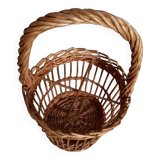 Panier a bouteille osier