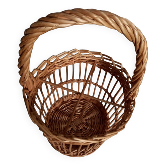 Panier a bouteille osier