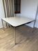 USM Haller table in pearl grey laminate