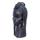 Large wooden bust of an African woman.