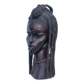 Grand buste en bois femme Africaine